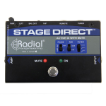Radial STAGEDIRECT Active Direct Box w/Footswitch Mute