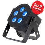American DJ 5x10w LED Par Fixture with RGBAW and UV with Powercon (5PXHEX)