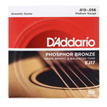 D'addario EJ17 Phosphor Bronze Medium Strings