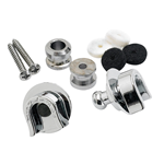 Fender Standard Chrome Strap Locks with Hardware (sku 0990690000)