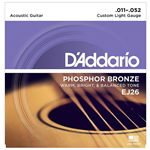 D'addario EJ26 Phosphor Bronze Custom Lt Set