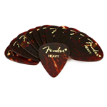 Fender Tortoise Shell "Heavy" Celluloid Guitar Picks (sku: 1980351900)