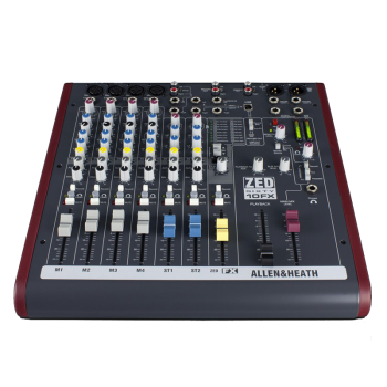  Allen & Heath ZED6010FX 10 Channel Analog Mixer with Faders