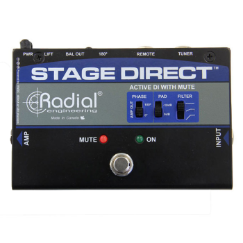 Radial STAGEDIRECT Active Direct Box w/Footswitch Mute