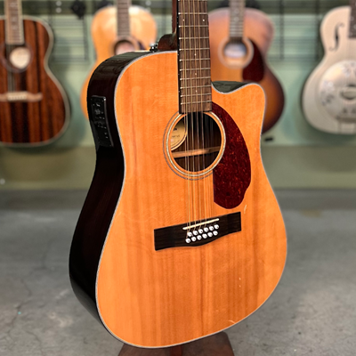 Rock n Roll Rentals Fender Dreadnought Series 12 String Cutaway Acoustic Electric Guitar CD 140SCE 12