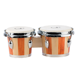 Granite Percussion GP-BONGO2 6"&7" Bongo Set Natural Striped