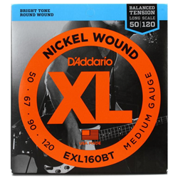 D'addario EXL160BT Round Wound Long Scale Med Set