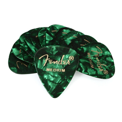 Fender "Green Moto" Celluloid Medium Pick s 12pk (sku:1980351871)