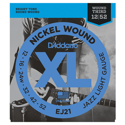 D'addario EJ21 Electric XL Jazz Lite Set