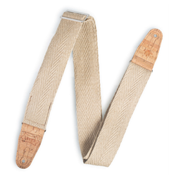 Levy's 2" Vegan Hemp Guitar Strap with Pocket Storage (MH8P-NAT)