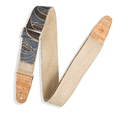 Levy's 2" Vegan Hemp Guitar Strap with Printed Island Design (MH8P-001)