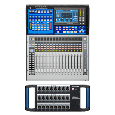 Rock n Roll Rentals STUDIOLIVE16BUNDLE StudioLive16 Digital Mixer w/NSB16.8 Stage Box