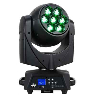 ADJ 105W LED Moving Head Beam w/ Variable Zoom (VIZIHEXWASH7)