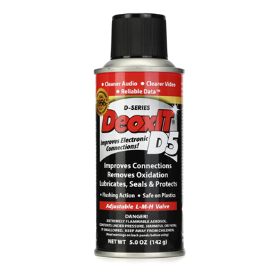Caig D5S-6 DeoxIT Contact Cleaner, 5% Spray, 5oz